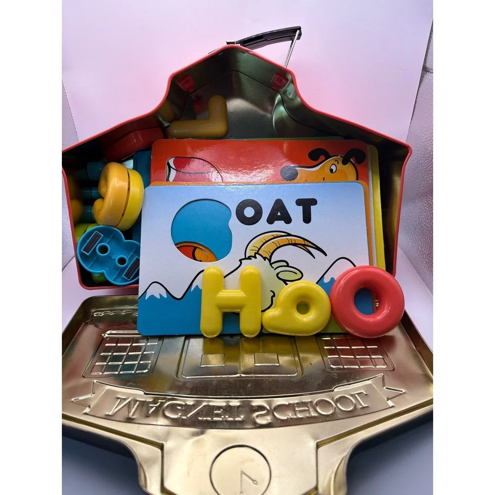 Parents Magazine Magnet School Tin Battat Educational Toy Letters Numbers Cards